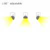 LLT ROT ADJUST VÝPRODEJ Lineární svítidlo, těleso hliník, černá, otočné 350°, nast sklon svíc +-60°, LED 27W, teplá 3000K, 3510lm, vyzař. úh 60/90°, Ra80, UGR<19, 230V, IP20, 370x86x60mm, 3F adapt NORDIC ALUMINIUM,  náhled 5