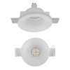 BOLETO 1x35W GU10 KRUH Stropní, podhledové, bezrámečkové, bodové svítidlo, materiál sádra, povrch bílá, pro žárovku 1x35W, GU10, ES50, 230V, IP20, tř.1, rozměry d=130mm, h=105mm náhled 1