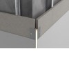 PRF nanoprofil II Zápustný rohový profil pro instalaci LED pásků do sádrokartonu, materiál hliník, difuzor plast opál, povrch šedá, max šířka LED pásku 4mm, rozměry 44,9x22,2mm, délka l=3m, vč. 2 koncovek. náhled 3