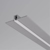 PRF nanoprofil III Zápustný profil pro instalaci LED pásků do sádrokartonu, materiál hliník, difuzor plast opál, povrch šedá, max šířka LED pásku 4mm, rozměry 47,8x12mm, délka l=3m, vč. 2 koncovek. náhled 1