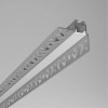 PRF profil IV Zápustný rohový profil pro instalaci LED pásků do sádrokartonu, materiál hliník, difuzor plast opál, povrch šedá, max šířka LED pásku 7mm, rozměry 36,5x38,4mm, délka l=3000mm, vč. 2 koncovek. náhled 1