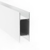 DEVONO LED PROFIL 30x85mm Nástěnný hliníkový profil pro LED pásek šířky max w=24mm, materiál hliník, povrch bílá, rozměry l=2000mm,30x85mm, svítí nahoru/dolů, koncovky a difuzor SAMOSTATNĚ náhled 1