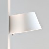 ASIT 60W E14 Nástěnné svítidlo, základna kov, povrch bílá, kryt plast opál, pro žárovku 60W, E14, 230V, IP20, tř.1, rozměry 135x165x200mm, svítí nahoru/dolů, vč. vypínače náhled 2