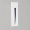 CORI OBDÉLNÍK 2W LED Vestavné svítidlo do stěny, těleso kov, povrch bílá, kapsa bílá, LED 2W, 38lm, teplá 3000K, Ra80, 700mA, IP20, tř.3, 170x55x44mm, BEZ trafa, svítí dolů náhled 1