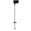 REKOM BASE S 1x10W, 3F track Závěs svítidla, základna kov, černá, pro žárovku 1x10W, GU10ES50, 230V, IP20, d=57mm, h=1600mm, vč 3F adaptéru NORDIC ALUMINIUM, krycí váleček SAMOSTATNĚ náhled 1