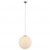 BULB 2 1x40W, E27 Závěsné svítidlo, základna kov, povrch chrom, difuzor sklo opál, pro žárovku 1x 40W, E27, 230V, IP20, rozměry: dr=250mm. vč. závěsu l=1500mm, lze zkrátit