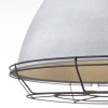 HEL E27 1X60W MŘIŽKA Závěsné svítidlo, základna kov, povrch šedá, imitace beton, krycí kovová mřížka černá, pro žárovku 1x60W, E27, 230V, IP20, tř.1, rozměry d=480mm, vč závěsného řetězu l=1500mm lze zkrátit náhled 3
