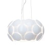 HINAN 6X25W E27 ZÁVĚSNÉ Závěsné svítidlo, základna kov, povrch bílá, stínítko plast bílá, pro žárovku 6x25W, E27, 230V, IP20, tř.2, rozměry d=500mm, vč závěsu l=1500mm lze zkrátit náhled 1