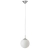 HOLITA Závěsné svítidlo, základna kov, povrch šedostříbrná, difuzor sklo opál, pro žárovku 1x60W, E27 A60, 230V, IP20, tř.2, rozměry d=300mm, h=1150mm náhled 1