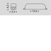 LED nouzový modul Invertor - Modul nouzového osvětlení, SE - pouze nouzové svícení, záloha min 1h, pro LED svítidla 3-56W, 230V, IP20, rozměry 156x43x33mm. náhled 2