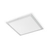 COMPLETA 1 VÝPRODEJ Stropní svítidlo, základna kov, povrch bílá, difuzor plast opál, stříbrné detaily, LED 24W, teplá 3000K, 2500lm, 230V, IP20, tř.1, rozměry 430x430x55mm náhled 2