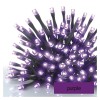 VR BASIC 100 LED řetěz fialová sv stále IP44, 10m VÝPRODEJ Spojovatelný vnitřní/venkovní vánoční řetěz, 100 LED fialová, svítí stále, svítící část 10m, rozteč 0,1m, IP44, kabel černá, trafo SAMOSTATNĚ náhled 1