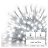 VT BASIC 100 LED, třásně, bliká, IP44, 2,5x0,9m VÝPRODEJ Spojovatelný vnitřní/venkovní vánoční třásně, 100 LED studená, 90 LED svítí stále, 10 LED bliká, svítící část l=2,5mx0,9m, rozteč 0,1m, IP44, kabel transparent, trafo SAMOSTANĚ náhled 7