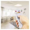 IRLAND LED 18W, 24W, CCT, IP20 Stropní přisazené svítidlo, těleso plech, povrch bílá, difuzor plast opál, LED 18W, pomocí dálk ovl souč, CCT nast teplota 2700K - denní 6500K, stmívat Ra80, 230V, IP20, rozměry 300x300x61mm náhled 9