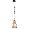 CRIMMIT CI Závěsné svítidlo, těleso kov a konopné lano, povrch černá mat, pro žárovku 1x60W, E27, 230V, IP20, rozměry d=140mm, vč závěs řětězu h=1250mm, lze zkrátit. náhled 2