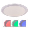 PHOLI 30W, CCT, RGB, Tuya Stropní svítidlo, těleso kov povrch bílá, dif plast opál se třpyt. efektem, LED 30W, 3500lm, Tuya CCT nastav. teplota teplá 3000K - denní 6500K, stmív, RGB, 230V, Ra80, IP20, rozměry d=530mm, h=83mm. náhled 1