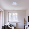 AROUND 20W, CCT, RGB Stropní svítidlo, těleso kov bílá a plastové kroužky, dif plast s křišťálovým efektem, LED 20W, CCT nastav teplota teplá 2700K-denní 6500K pomocí ovl, 2280lm, RGB, stmív. spínačem, d=505mm, h=75mm. náhled 4