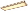 HARTIG RC 24W Stropní svítidlo, těleso kov černá mat a bílá mat a dřevo tmavé, difuzor plast opál, LED 24W, teplá 3000K, 2400lm, 230V, IP20, tř.1, rozměry 800x200x75mm. náhled 1