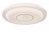 EVAT III 30W, CCT, Tuya Stropní svítidlo, těleso kov povrch bílá a chrom, dif plast opál s třpyt. efektem, LED 30W, 3700lm, Tuya CCT nastav. teplota teplá 3000K - denní 6500K, stmív, rozměry d=500mm, h=88mm. náhled 1