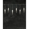 SYSTÉM 24V Rampouchy 5m VÝPRODEJ Vánoční osvětlení venk spojovaelný systém 24V - rampouchy svítí stále 50x teplá LED,stále svítící, sv část 5m, rozteč 10cm, délka rampuchu 25cm, spoj/konek, IP44, trafo SAMOSTATNĚ náhled 1