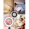 LED 12W CCT Stolní lampa s lupou, zvětšení 5x, nast. směr svícení, hliník, černá, dif. plast opál, LED 12W, 1200lm, nast. teplota CCT teplá 3000K-denní 6500K, dotyk. stmív, vstup 5V/2A, IP20, d=105mm, h=700mm. náhled 8