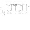 SKIVEX X Závěsný kabel s objímkou, těleso plast, povrch černá, pro žárovku 10x60W, E27, 230V, IP20, tř.1, rozměry d=1500mm, výška závěs kabelu h=1000mm, lze zkrátit. náhled 2