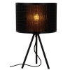 DRYOP TL II 1x40W, E27 Stolní lampa, těleso kov, povrch černá, stínítko textil bambus, pro žárovku 1x40W, E27, 230V, IP20, tř.2, rozměry d=260mm, h=450mm, vypínač na kabelu. náhled 1