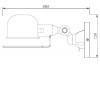 VARDERO Nástěnné svítidlo, materiál kov, povrch rezavá hnědá, pro žárovku 1x25W, E14, 230V, IP20, tř.1, rozměry 282x139mm. náhled 2