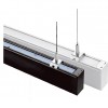 FERRATO 25W + 2W, UGR<19 Stropní závěsné svítidlo, hliník, černá, LED dolů 25W, 3500lm, nahoru, 2W, neutrální 4000K, vyzař. úhel  dolů 42°, nahoru 90°, UGR<19, Ra80, 230V, IP40, 35x70mm, l=1200mm, svítí nahoru/dolů náhled 2