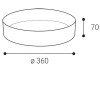 FOR stínidlo Kroužek pro svítidlo, těleso kov, povrch černá, rozměry d=360mm, h=35mm náhled 5