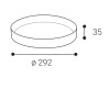 FOR stínidlo Kroužek pro svítidlo, těleso kov, povrch černá, rozměry d=360mm, h=35mm náhled 8