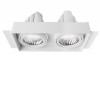 NOWA rám IVSQ Podhledové bezrámečkové bodové svítidlo, do sádrokartonu, materiál kov, povrch bílá, pro LED modul 2x31W,  rozměry 305x178x128mm náhled 1