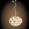 HOPE D66/18 Závěsné svítidlo, základna nerez, leštěný, ramena plast transparent, stínítko plast, prismat čočky, pro žárov 1x105W, E27, 230V, IP20, stínítko d=720mm, h=540mm, lankový závěs l=2700mm, lze zkrátit náhled 3