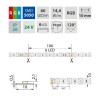 LED pásek RGB 60LED/m, 14,4W/m, 24V VÝPRODEJ LED pásek RGB - červená, zelená, modrá, 14,4W/m, 590lm/m, 24V, 60LED/m, rozteč LED 16,8mm, rozměry w=10mm, l=5000mm dělitelnost 100mm, cena za 1m náhled 1