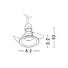 LAUND SPOT 1x50W GU10 230V IP20 82x22mm Stropní, podhledové svítidlo, těleso hliník, povrch bílá, pro žárovku 1x50W, GU10, 230V, IP20, rozměry d=82mm h=22mm náhled 5