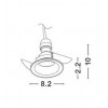 LAUND SPOT 1x50W GU10 230V IP20 82x22mm Stropní, podhledové svítidlo, těleso hliník, povrch bílá, pro žárovku 1x50W, GU10, 230V, IP20, rozměry d=82mm h=22mm náhled 6