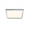 INGA SQ Stropní svítidlo, plast, chrom, difuzor plast, LED  14W,1600lm, přepínač teploty  teplá 3000K/neutr 4000K, stmív STEP vyp/zap vypín 100%/50%/20% memory Ra80, 230V IP54, 294x294x23mm náhled 1