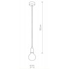 SEDENIO A Závěsný kabel s objímkou, základna beton, povrch šedostříbrná, imitace opotřebení, pro žárovku 1x60W, E27, 230V, IP20, tř.1, rozměry d=60mm, vč černého závěsu l=1300mm lze zkrátit náhled 6