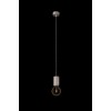 SEDENIO A Závěsný kabel s objímkou, základna beton, povrch šedostříbrná, imitace opotřebení, pro žárovku 1x60W, E27, 230V, IP20, tř.1, rozměry d=60mm, vč černého závěsu l=1300mm lze zkrátit náhled 5