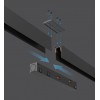 HOROS TRACK MG 48V 27,3x27,3 Stropní přisazená lišta pro magnetický systém, materiál kov, povrch černá, 48V, rozměry 27,3x27,3mm, l=2000mm náhled 4