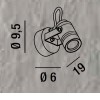 MERGEN WL Venkovní přisazené,  bodové svítidlo, těleso hliník, povrch grafitově černá, krycí sklo čiré, pro žárovku 1x35W, GU10, 230V, IP54, rozměry d=60mm. náhled 2