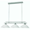 HUDSON 3xE14 Závěsné svítidlo lustr, těleso kov, povrch nikl mat, difuzor sklo bílé, 3x40W, E14, 230V, IP20, l=700mm, závěs l=1500mm, závěs lze zkrátit náhled 1
