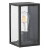 ECHO 1x60W E27 VÝPRODEJ Nástěnné venkovní svítidlo, těleso hliník černá mat, krycí sklo čiré, pro žárovku 1x60W, E27, 230V, IP44, tř. 1. rozměry 120x120x220mm náhled 1
