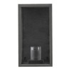 ECHO 1x60W E27 VÝPRODEJ Nástěnné venkovní svítidlo, těleso hliník černá mat, krycí sklo čiré, pro žárovku 1x60W, E27, 230V, IP44, tř. 1. rozměry 120x120x220mm náhled 3