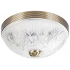 SIGYN CEILING 2x60W E27 Stropní svítidlo, základna kov, povrch mosaz zlatá lesk, difuzor sklo mat s broušeným vzorem, pro žárovku 2x60W, E27, 230V, IP20, tř.1. rozměry d=320mm h=180mm náhled 1