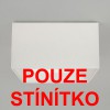 TRODA STÍNÍTKO čtvercové 400X400 VÝPRODEJ Stínítko svítidla, základna drátěná kostra, stínítko potah textil, bílá, difuzor sklo opál 400x400x220mm, POUZE stínítko, základna samostatně náhled 1