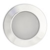 JITRO R Vestavné, svítidlo, těleso hliník, rámeček chrom lesk, difuzor sklo opál mat, LED 3W, teplá 3000K, 170lm/cca jako 9W žár, 12V=, IP44, d=65mm, h=15mm náhled 4