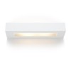 PLODO Nástěnné svítidlo, těleso sádra, povrch bílá, difuzor spodní sklo satin, pro žárovku 2x30W, E14, 230V, IP20, tř.1, 60x360x95mm, svítí nahoru/dolů náhled 1