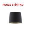 EROPA 40/30 Stínítko, materiál textil povrch vnější černá/vnitřní zlatá fólie, pro žárovku max 23W, d=400mm, h=300mm náhled 1