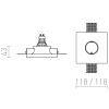 MIATEE 1x35W GU10 Stropní, podhledové bodové svítidlo, těleso sádra bílá, pro žárovku 1x35W, GU10, 230V, IP20, tř.2. rozměry 118x118x43mm náhled 3